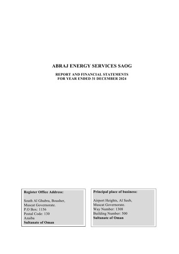 Thumbnail Abraj Energy Services Financial Statement 2024