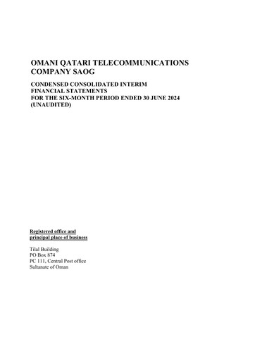 Thumbnail Ooredoo Oman Financial Statement 2024-h1