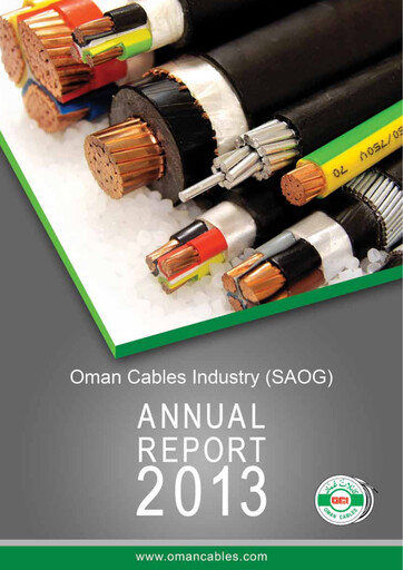 Thumbnail Oman Cables Industry Annual Report 2013