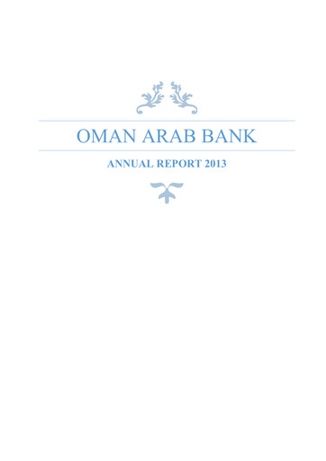 Thumbnail Oman Arab Bank Annual Report 2013