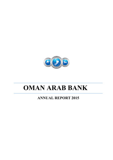 Thumbnail Oman Arab Bank Annual Report 2015