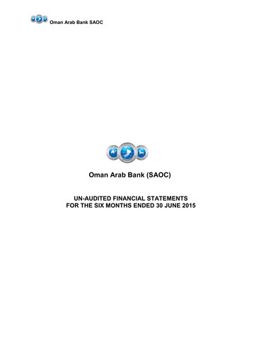 Thumbnail Oman Arab Bank Financial Statement 2015-h1