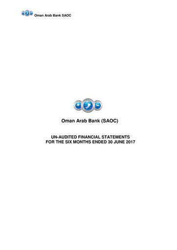 Thumbnail Oman Arab Bank Financial Statement 2017-h1