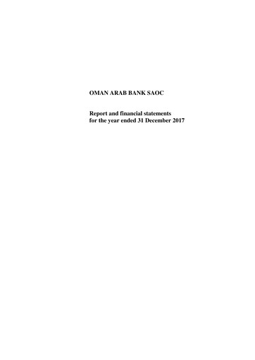 Thumbnail Oman Arab Bank Financial Statement 2017