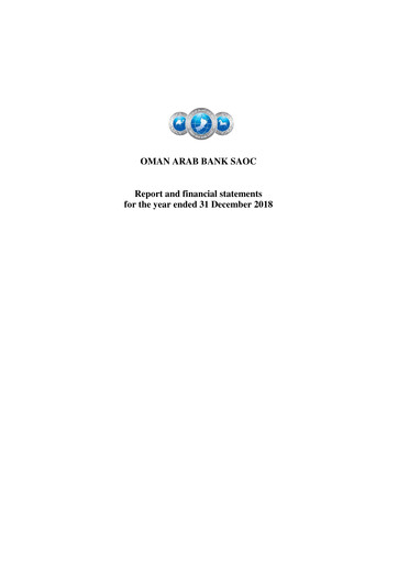 Thumbnail Oman Arab Bank Financial Statement 2018