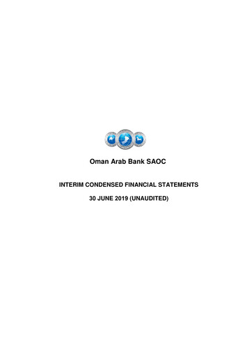 Thumbnail Oman Arab Bank Financial Statement 2019-h1