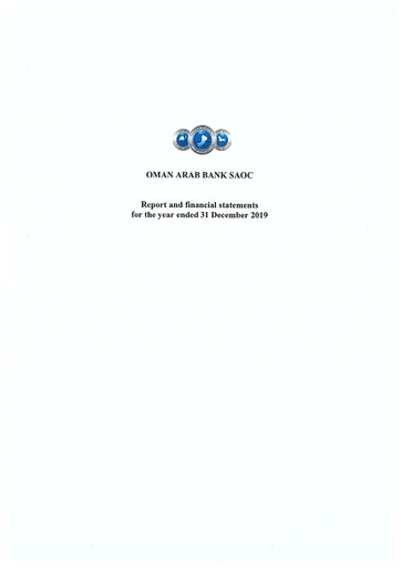 Thumbnail Oman Arab Bank Financial Statement 2019