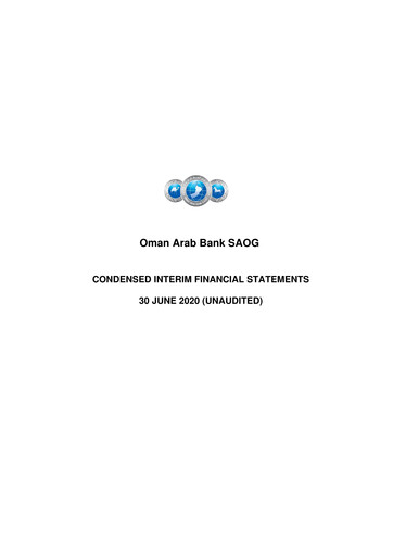 Thumbnail Oman Arab Bank Financial Statement 2020-h1