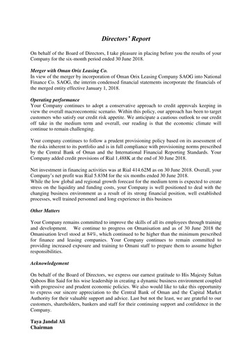 Thumbnail National Finance Financial Statement 2018-h1