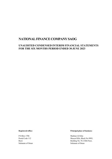 Thumbnail National Finance Financial Statement 2023-h1