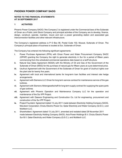 Miniature Phoenix Power Company Bilan financier 2017-9m