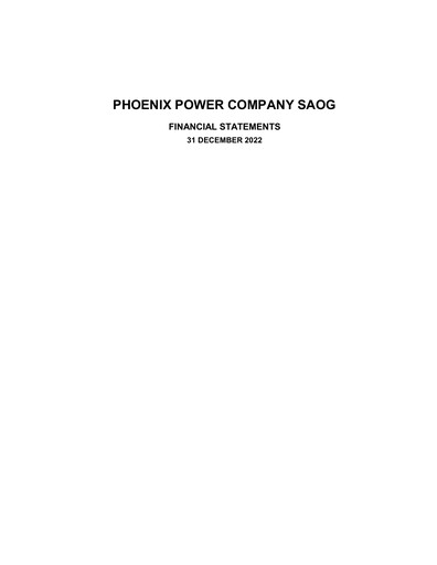 Vorschaubild Phoenix Power Company Finanzmitteilung 2022