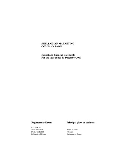 Thumbnail Shell Oman Marketing Company Financial Statement 2017