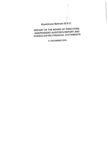 Thumbnail Aluminium Bahrain (Alba) Financial Statement 2025