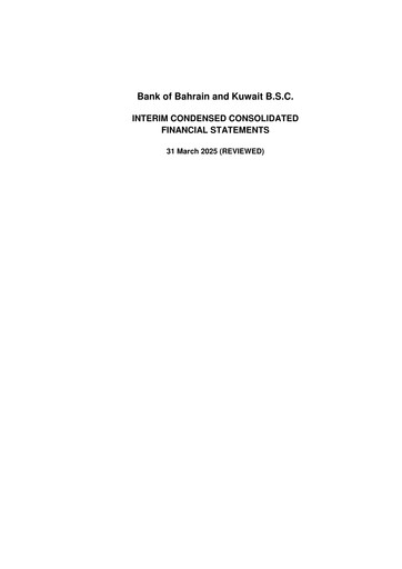 Vorschaubild Bank of Bahrain and Kuwait Quartalsbericht 2025-q1