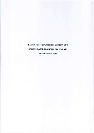 Vorschaubild Batelco (Bahrain Telecommunication Company) Finanzmitteilung 2017