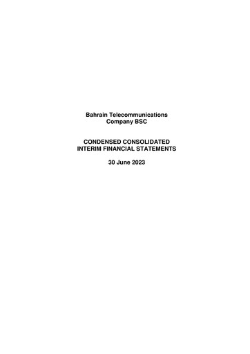 Thumbnail Batelco (Bahrain Telecommunication Company) Financial Statement 2023-q2