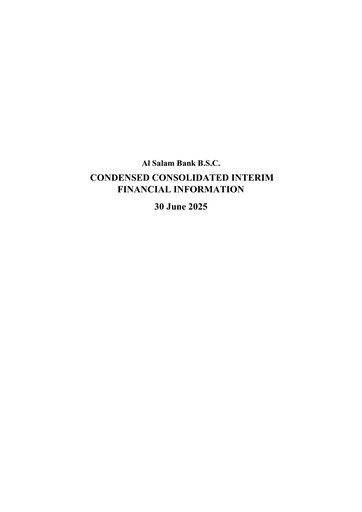 Thumbnail Al Salam Bank Financial Statement 2025-h1