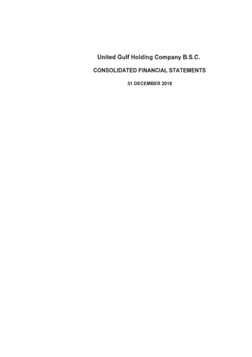 Miniature United Gulf Holding Company Bilan financier 2018
