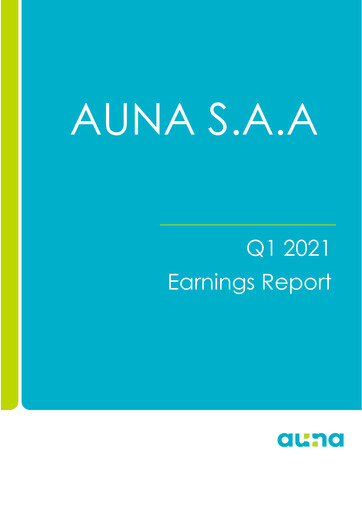 Thumbnail Auna SA Quarterly Report 2021-q1