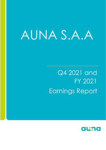 Thumbnail Auna SA Quarterly Report 2021-q4