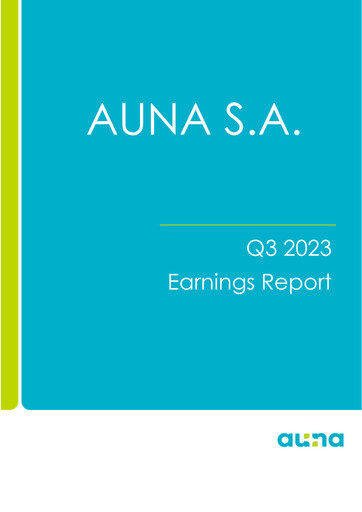 Thumbnail Auna SA Quarterly Report 2023-q3