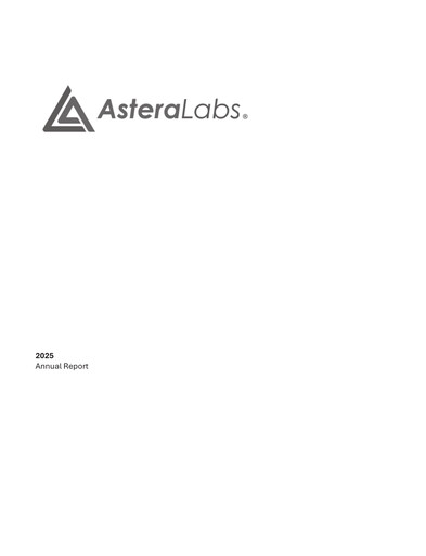Thumbnail Astera Labs Annual Report 2025