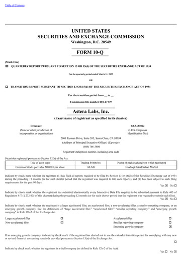 Vorschaubild Astera Labs Quartalsbericht 2025-q1