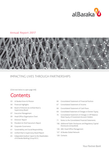 Thumbnail Al Baraka Group Annual Report 2017
