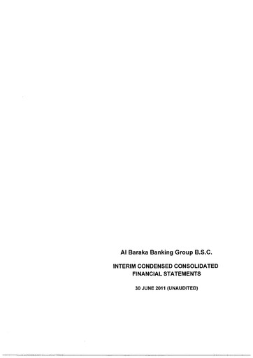 Thumbnail Al Baraka Group Financial Statement 2011-h1