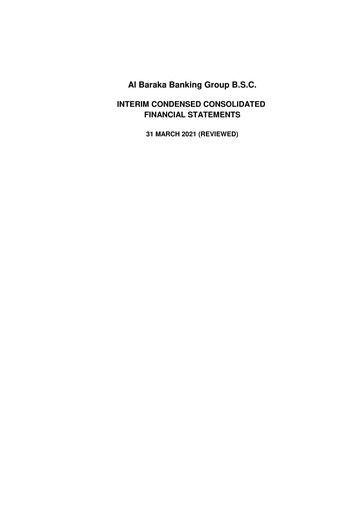 Miniature Al Baraka Group Bilan financier 2021-q1