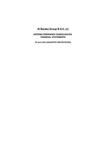 Thumbnail Al Baraka Group Financial Statement 2024-h1