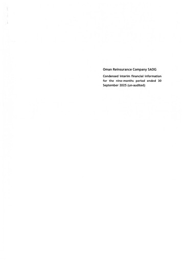 Thumbnail Oman Reinsurance Financial Report 2025-9m