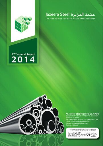 Thumbnail Al Jazeera Steel Products Annual Report 2014