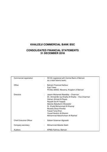 Vorschaubild Khaleeji Bank Finanzmitteilung 2018