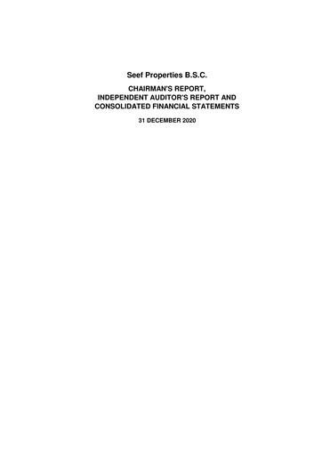 Thumbnail Seef Properties Financial Statement 2020