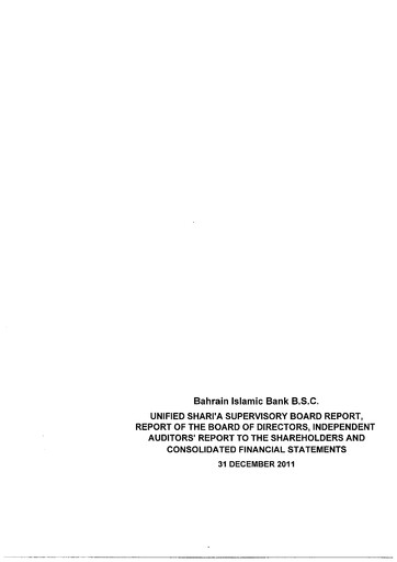 Thumbnail Bahrain Islamic Bank Financial Statement 2011