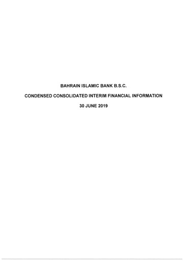 Thumbnail Bahrain Islamic Bank Financial Statement 2019-h1