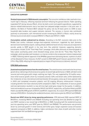 Thumbnail Central Pattana
 Quarterly Report 2026-q1