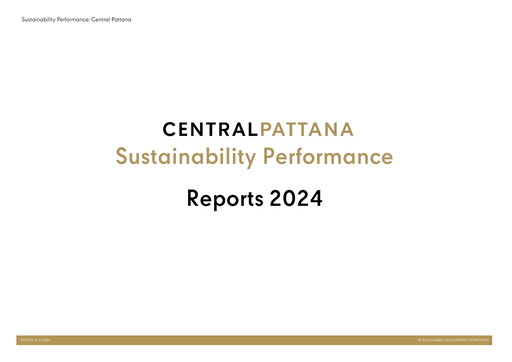 Thumbnail Central Pattana
 Sustainability Report 2024