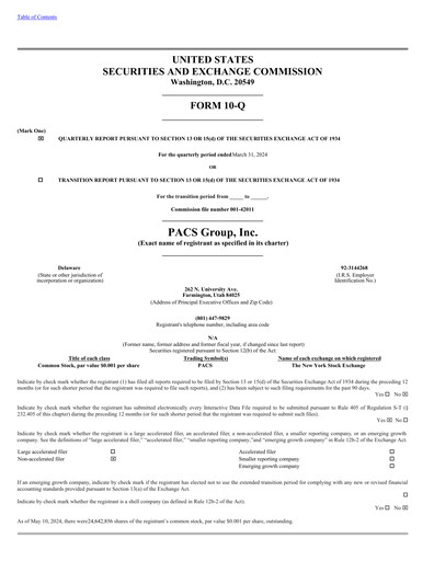 Thumbnail PACS Group Quarterly Report 2024-q1