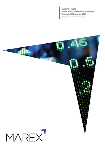 Thumbnail Marex Group Annual Report 2021