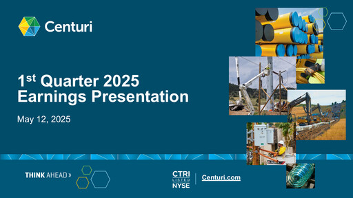 Thumbnail Centuri Holdings Quarterly Report 2025-q1