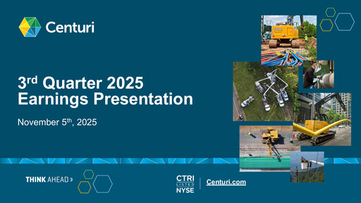 Thumbnail Centuri Holdings Quarterly Report 2025-q3