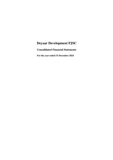 Thumbnail Deyaar Development Financial Statement 2024