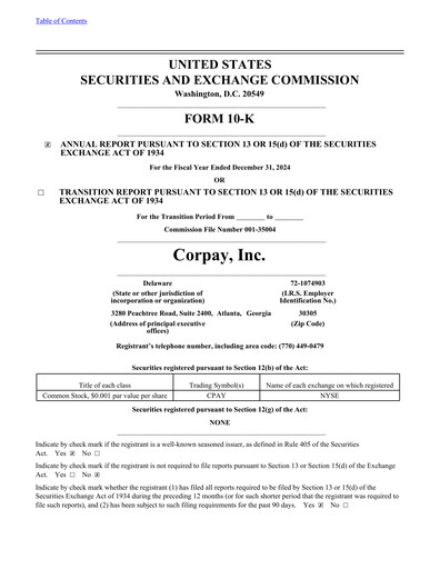 Thumbnail Corpay Annual Report 2024