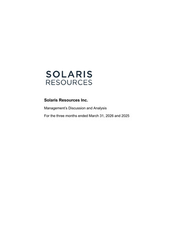 Thumbnail Solaris Resources Quarterly Report 2026-q1