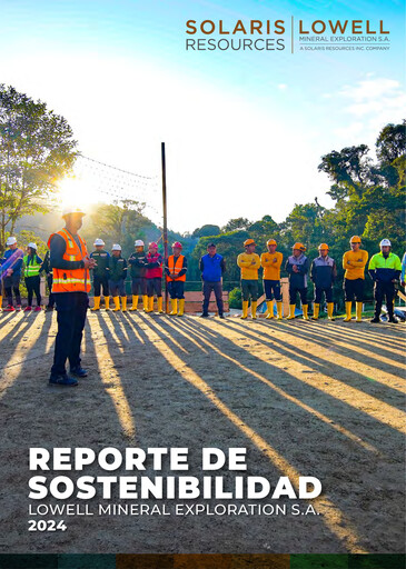 Thumbnail Solaris Resources Sustainability Report 2024