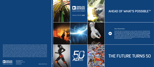 Thumbnail Analog Devices Annual Report 2015