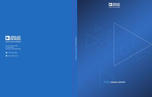Thumbnail Analog Devices Annual Report 2019